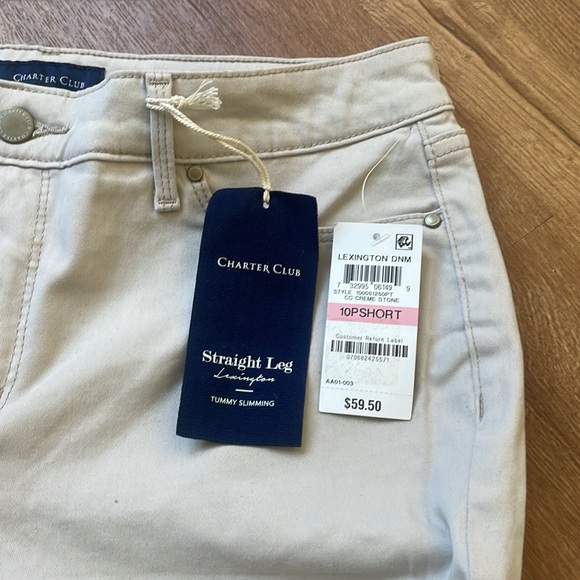 Charter club NWT khaki woman’s pants size 10p - Picture 6 of 6